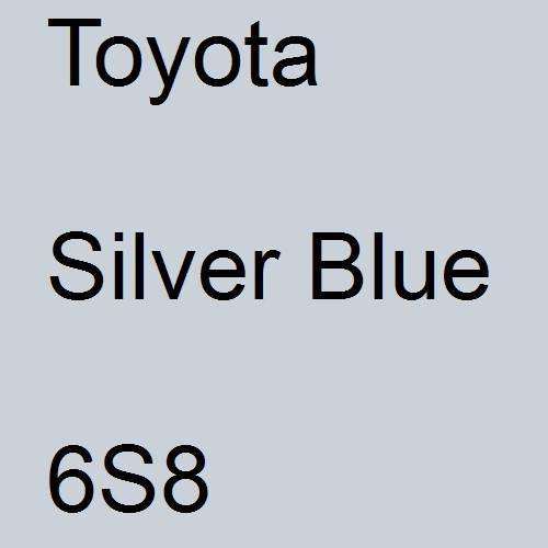 Toyota, Silver Blue, 6S8.